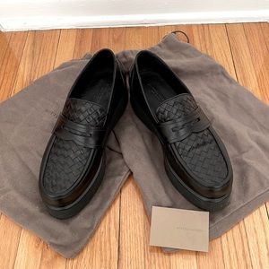 Bottega Veneta Plateau Leather Loafers